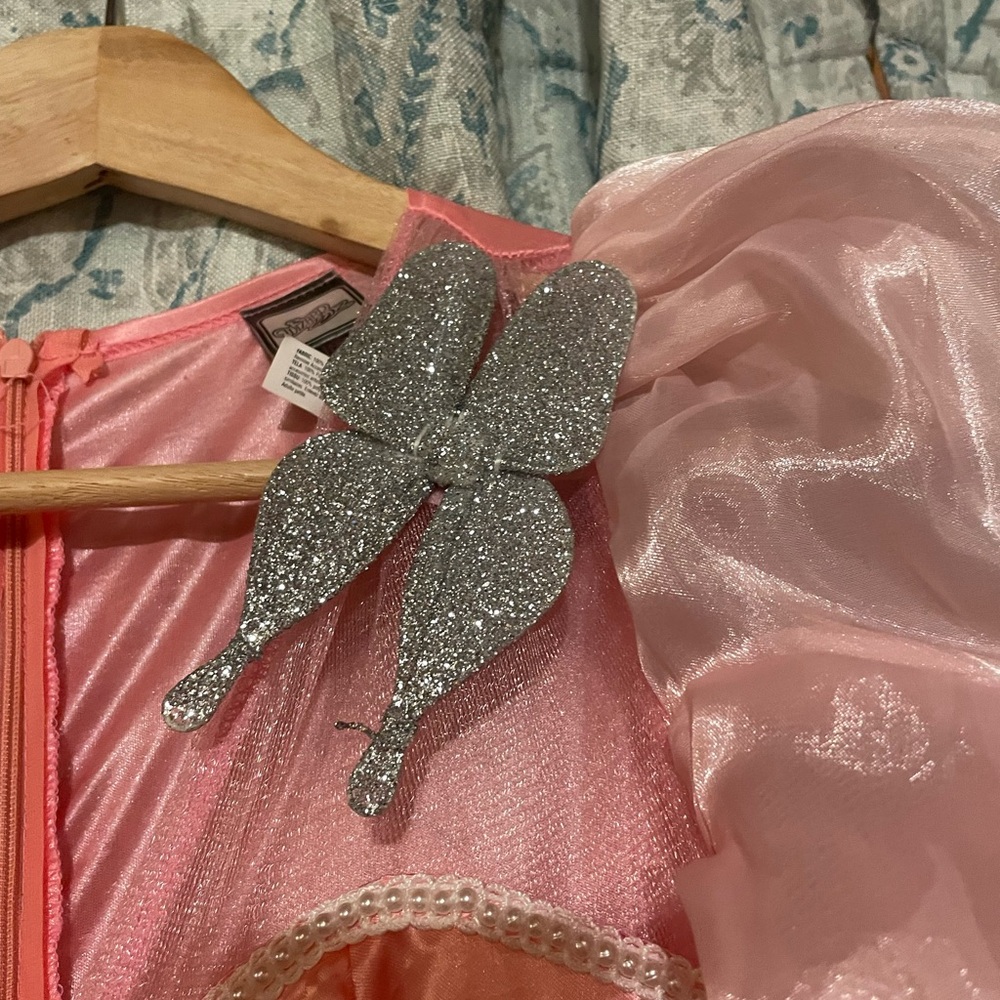 Glinda the Good Witch Costume, Wand and Crown from Wizard of Oz - Picture 6 of 12